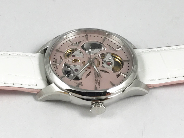 ハミルトン・ジャズマスター・スケルトンレディ(ピンクダイヤル) H32405871 正規品 腕時計