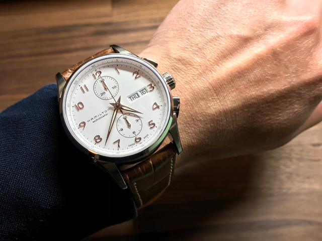 ハミルトン・ジャズマスターマエストロ・オート・クロノ H32576515 正規品　腕時計