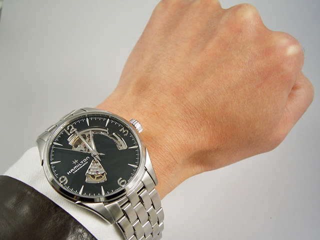 ハミルトン・ジャズマスター・オープンハート42mm H32705131 正規品　腕時計