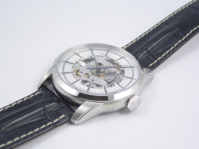 ハミルトン・レイルロード スケルトン H40655751 正規品 腕時計
