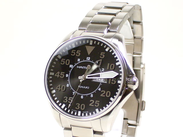 ハミルトン カーキ パイロットクオーツ42mm H64611135正規品　腕時計