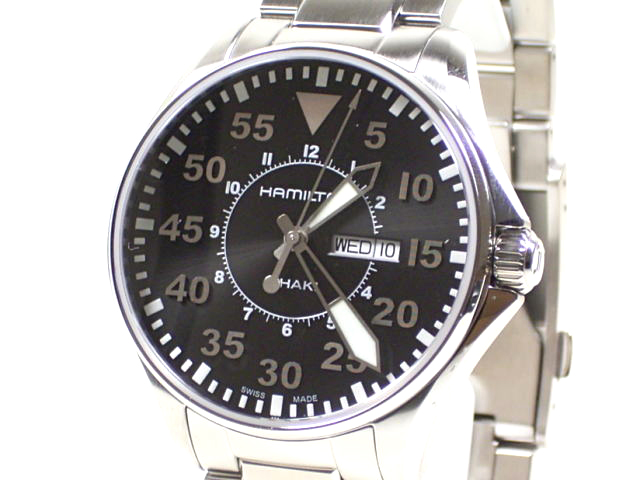 ハミルトン カーキ パイロットクオーツ42mm H64611135正規品 腕時計