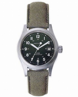 ハミルトン純正ベルト20mm/カーキフィールド38mm用モス
