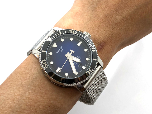 TISSOT ティソ シースター1000オートマティック(ミラネーゼブレス) T120.407.11.041.02 正規品